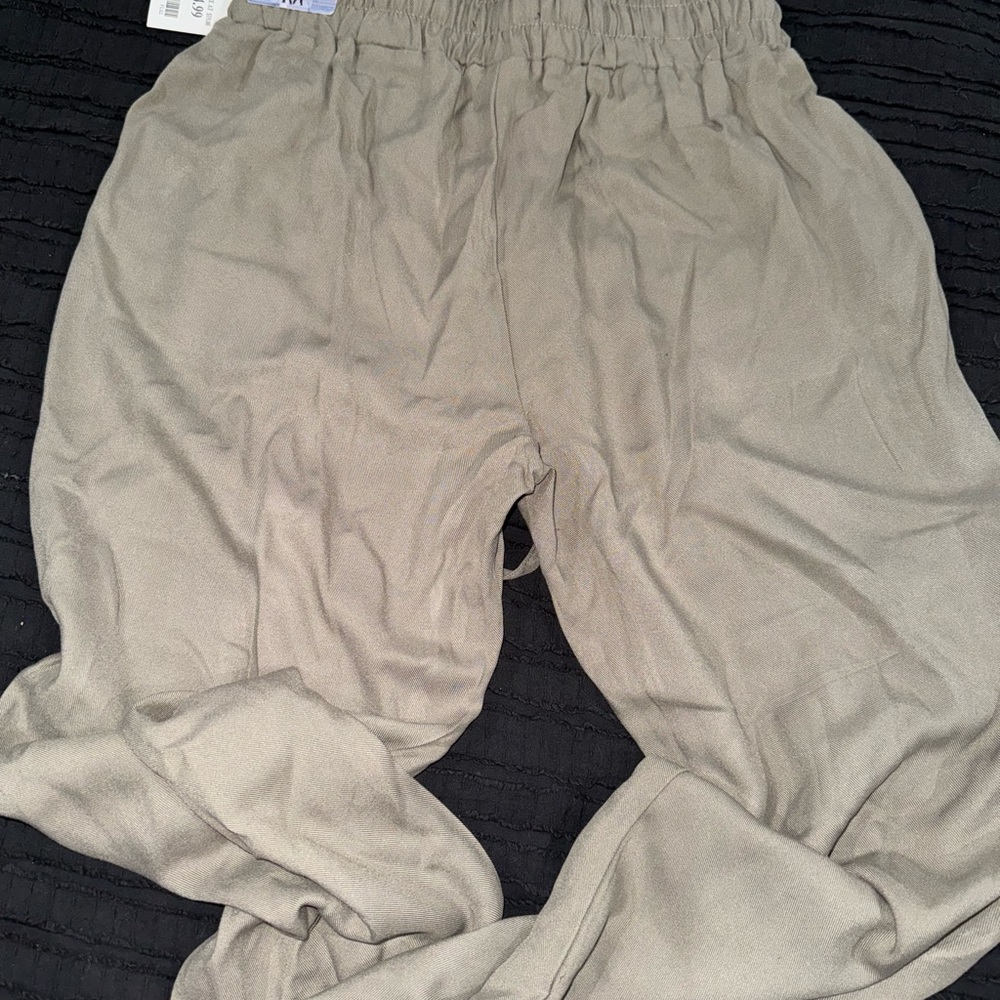 Olive green joggers. Brand new